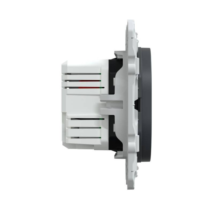 Double prise USB A+A Ovalis Schneider Electric - 10,5W - 250V - Anthracite