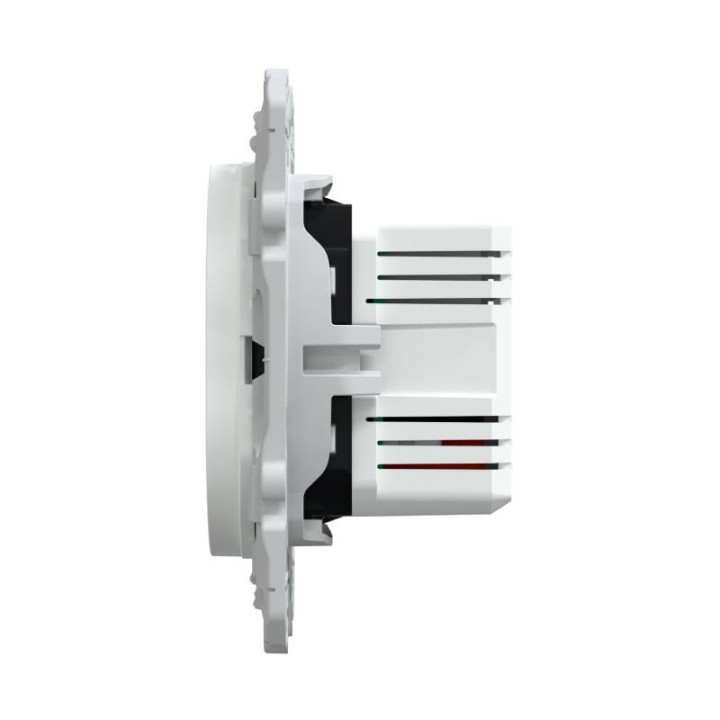 Double prise USB A+A Ovalis Schneider Electric - Fixation par vis ou griffes