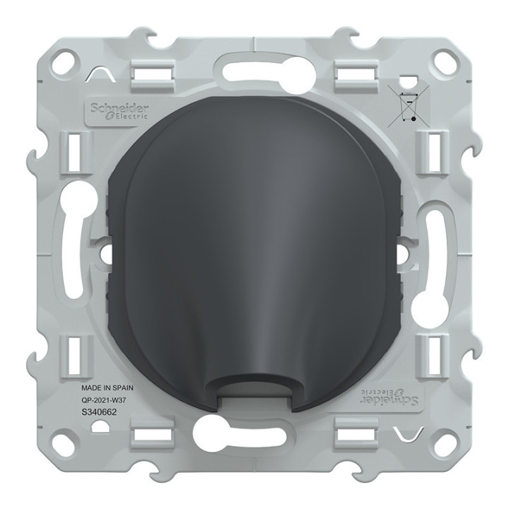 Sortie de câble Ovalis Schneider - 16A -  Ø6..12mm  - Anthracite