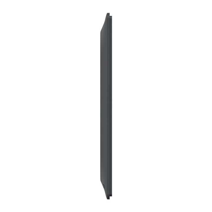 Plaque finition 2 postes vertical anthracite 4