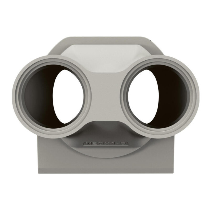 Embout presse étoupe 2 entrées Plexo Legrand - Pour boîtier saillie étanche - Filetage M20 - Gris