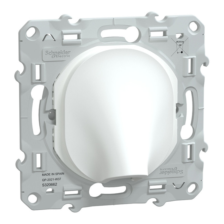 Sortie de câble Ovalis Schneider Electric - 16A -Ø6..12mm- Blanc