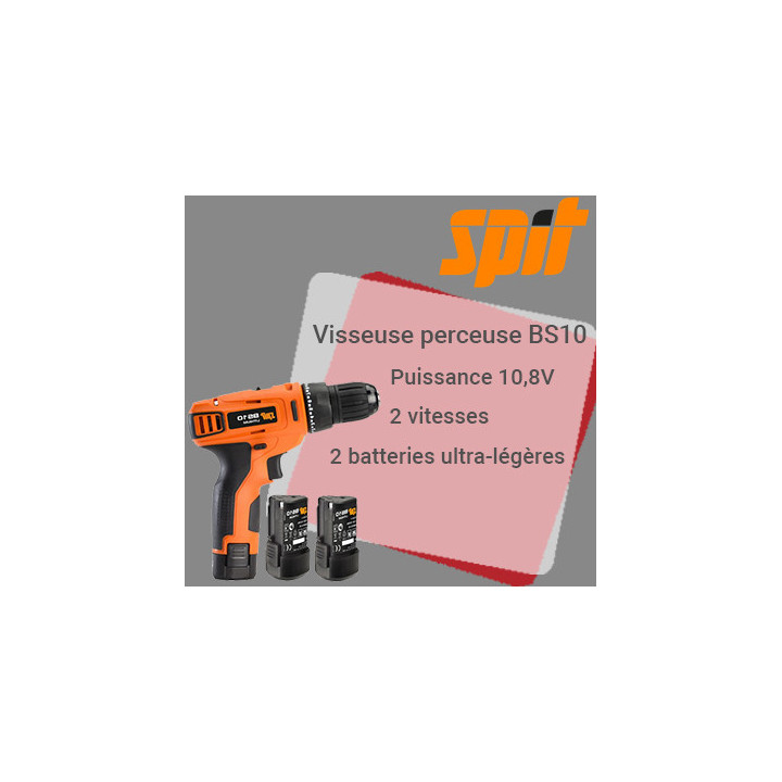 Visseuse perceuse BS10 Lithium Spit