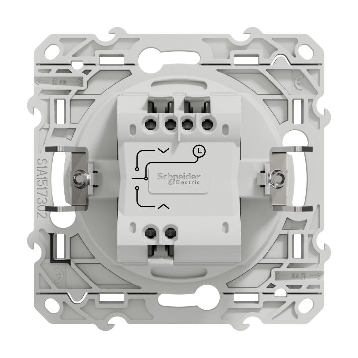 Interrupteur pour volet roulant Odace Schneider Electric - Fixation par vis