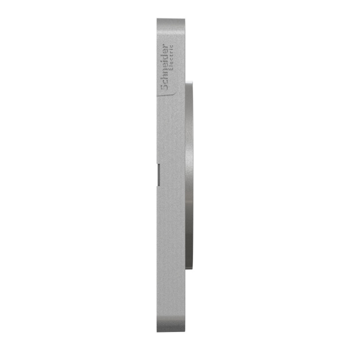 Plaque 2 postes Kvadrat Odace Touch Schneider Electric - Horizontal/Vertical - 71mm - Perle/ Alu
