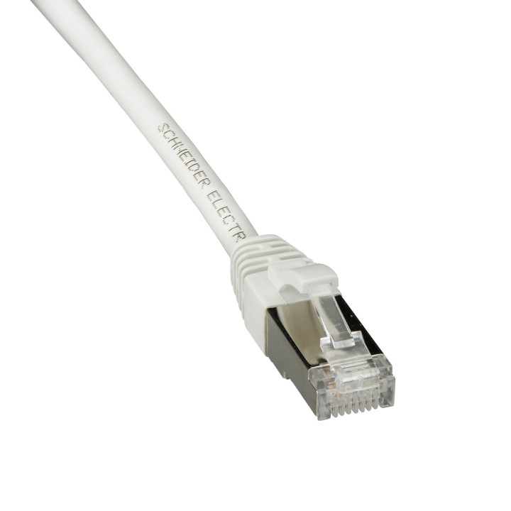 ACTPC6ASFLS20WE - Cordon CL-MNC S/FTP 4 paires Actassi Schneider Electric - Cat. 6A LSZH - 2m - blanc