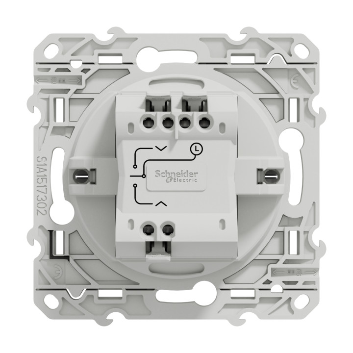 Interrupteur pour volet-roulant Odace - Aluminium