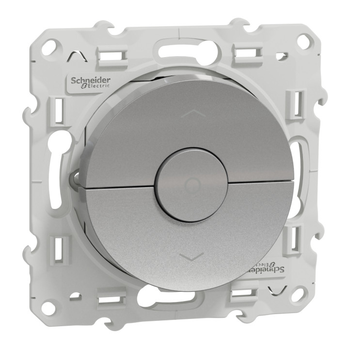 Interrupteur pour volet-roulant Odace - Aluminium
