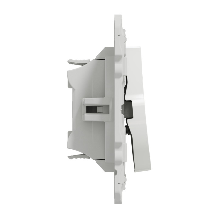 Double poussoir 10A Odace - Blanc
