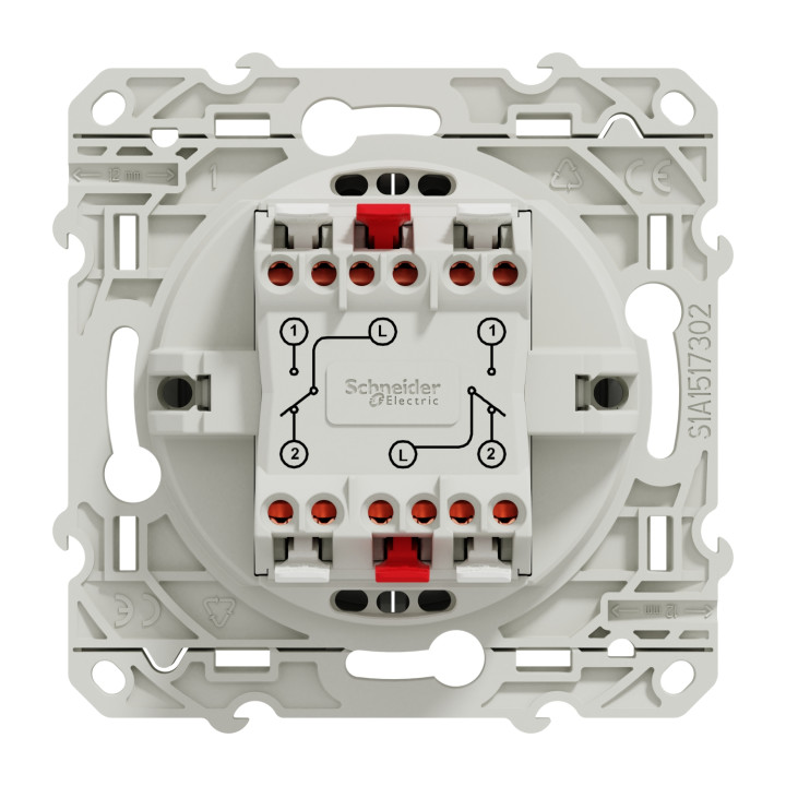 Double va-et-vient Odace - Aluminium