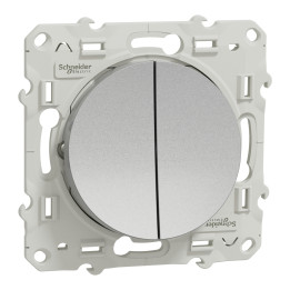 Double va-et-vient Odace - Aluminium