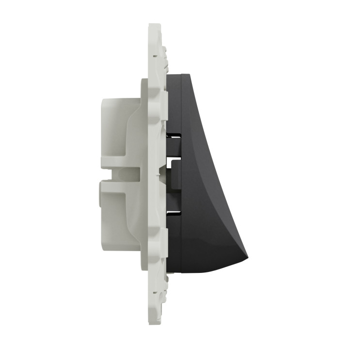 Odace sortie de câble - anthracite - fixation par vis