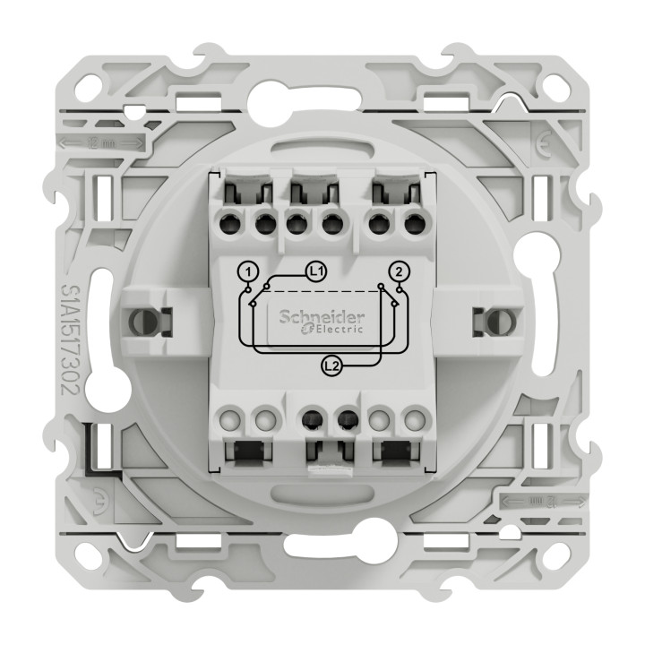 Permutateur Odace 10A - Blanc
