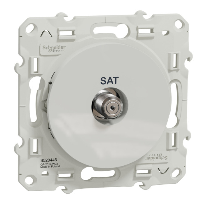 Odace prise satellite - blanc