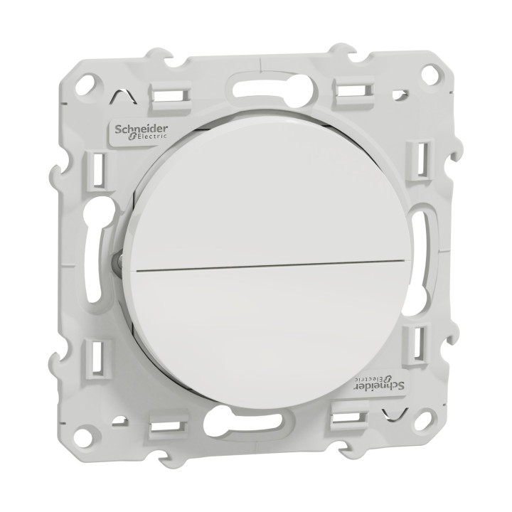 Double bouton-poussoir pour volet-roulant Odace - Blanc
