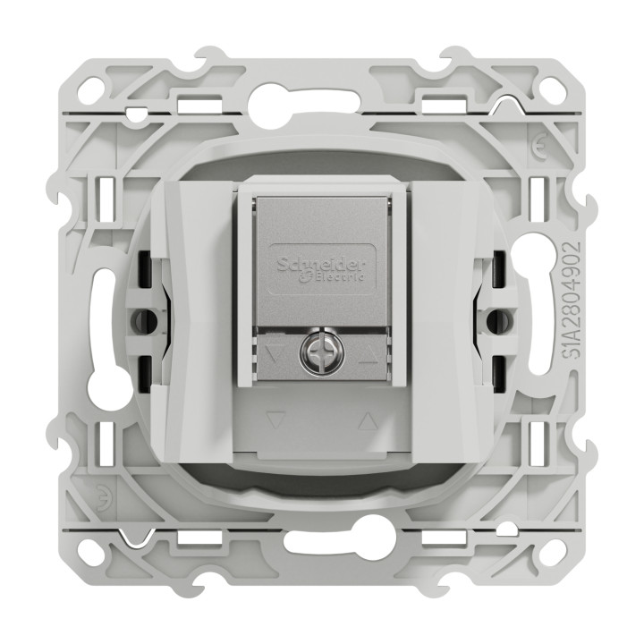 Odace prise TV / FM - aluminium