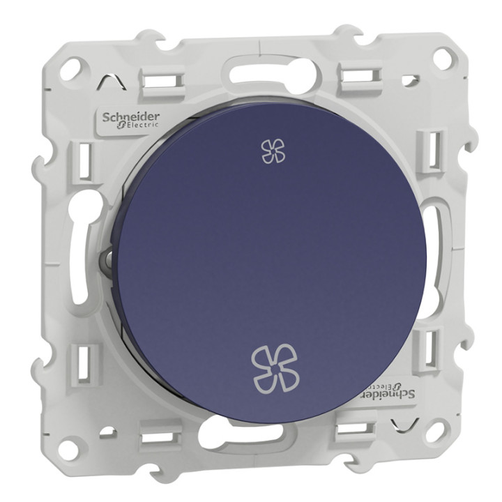 Interrupteur VMC Odace Schneider Electric sans position arrêt - Cobalt