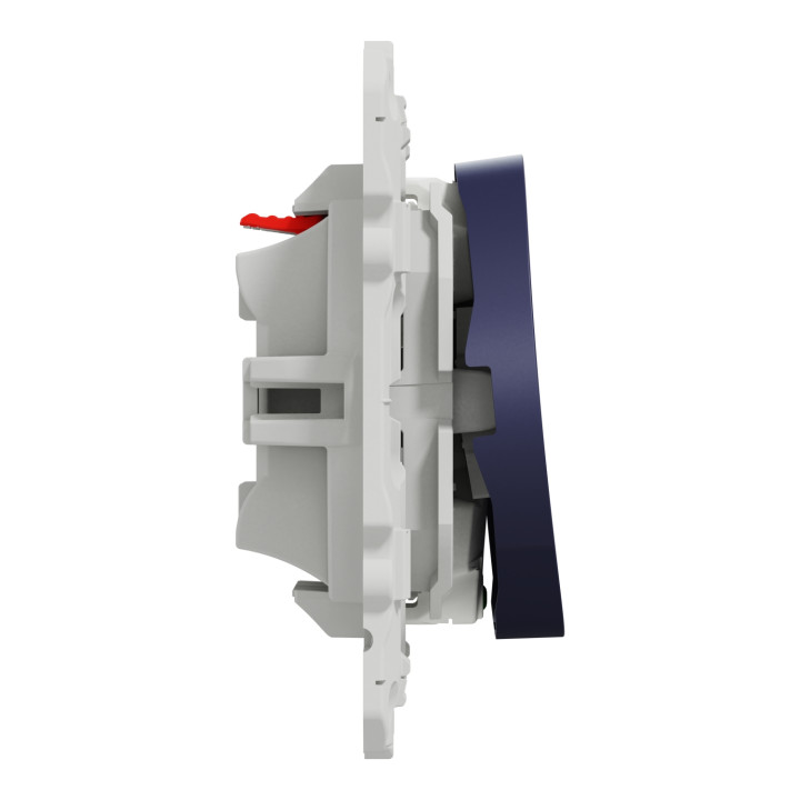 Poussoir lumineux Odace Schneider Electric - Cobalt