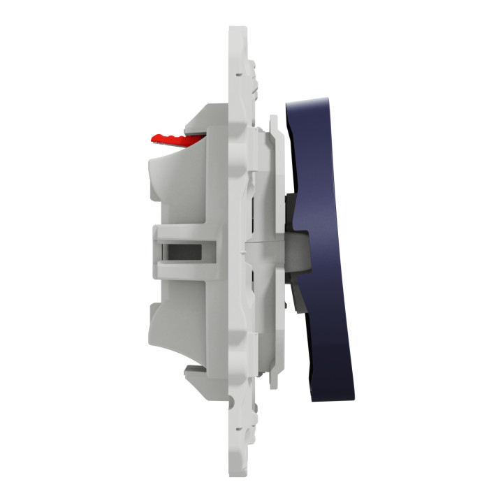 Bouton poussoir Odace Schneider Electric - 10A - Cobalt