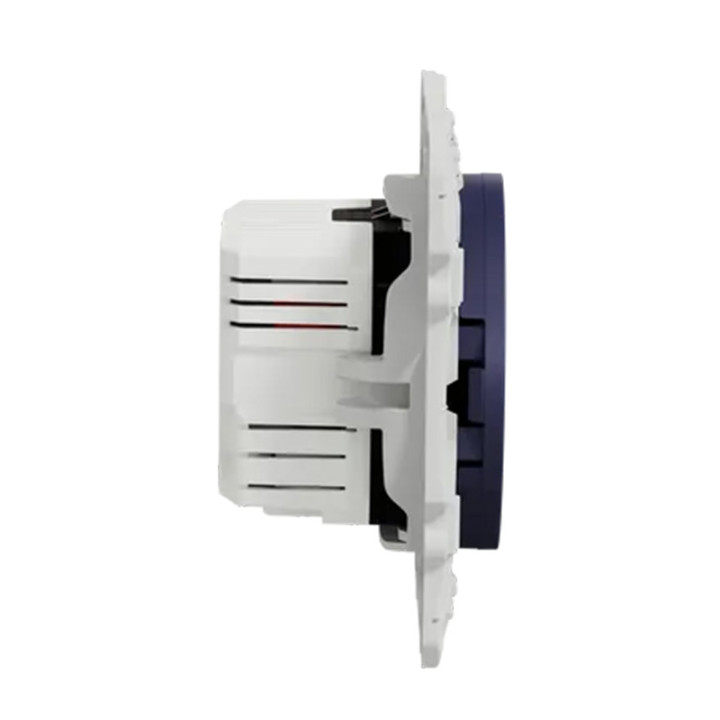 Prise encastrée - Odace Schneider Electric - Chargeur double USB 2,1 - Cobalt