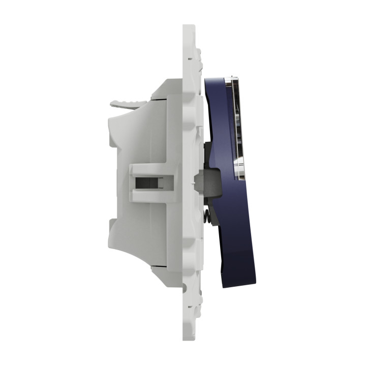 Poussoir avec porte étiquette pour carillon Odace Schneider Electric - Cobalt