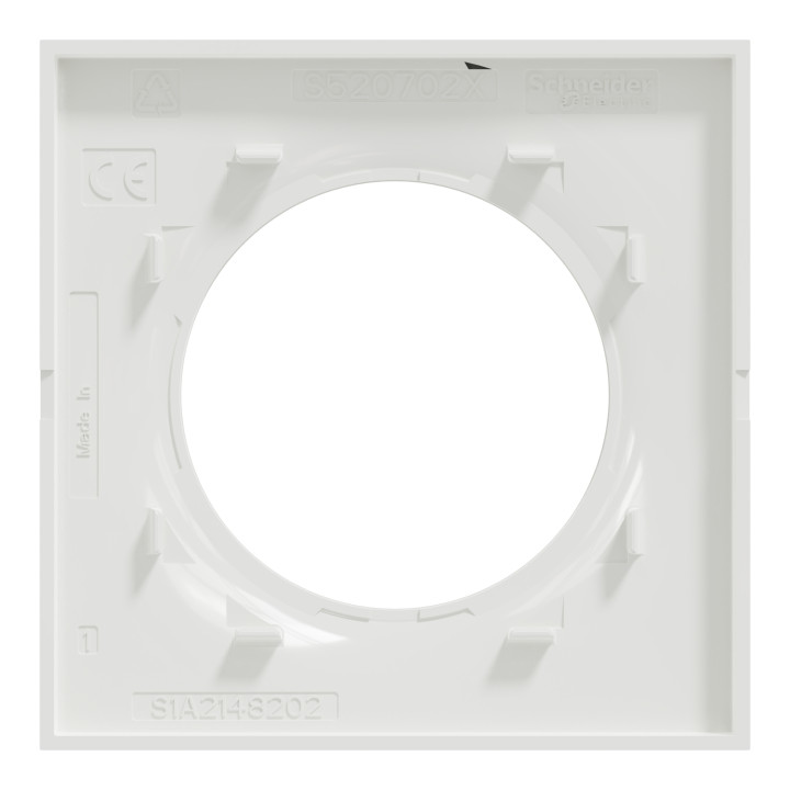 Plaque Odace Styl - Blanc brillant - Unique