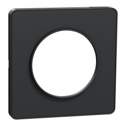 Plaque Odace Touch - Anthracite avec liseré anthracite - Unique