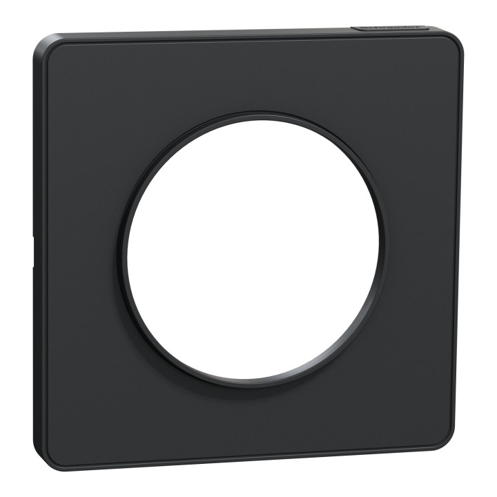 Plaque Odace Touch - Anthracite avec liseré anthracite - Unique