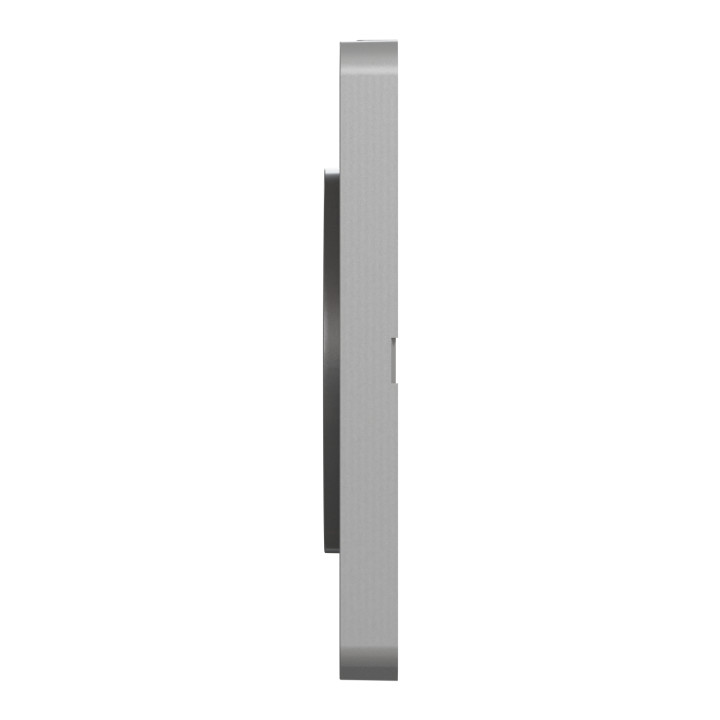 Plaque Odace Touch - Aluminium brossé avec liseré aluminium - Unique