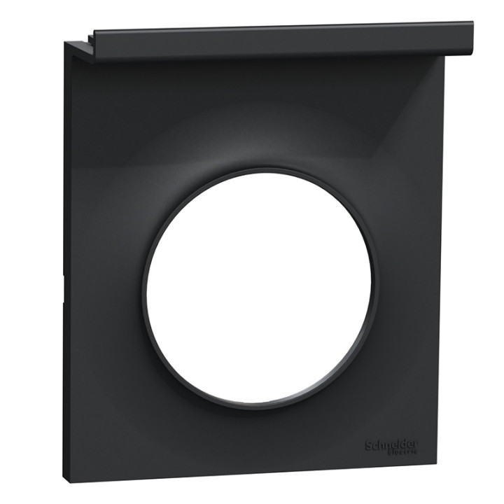 Plaque support téléphone mobile Odace Styl Pratic Schneider Electric - 1 poste - Anthracite