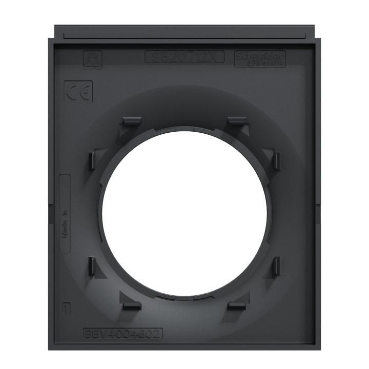 Plaque support téléphone mobile Odace Styl Pratic Schneider Electric - 1 poste - Anthracite