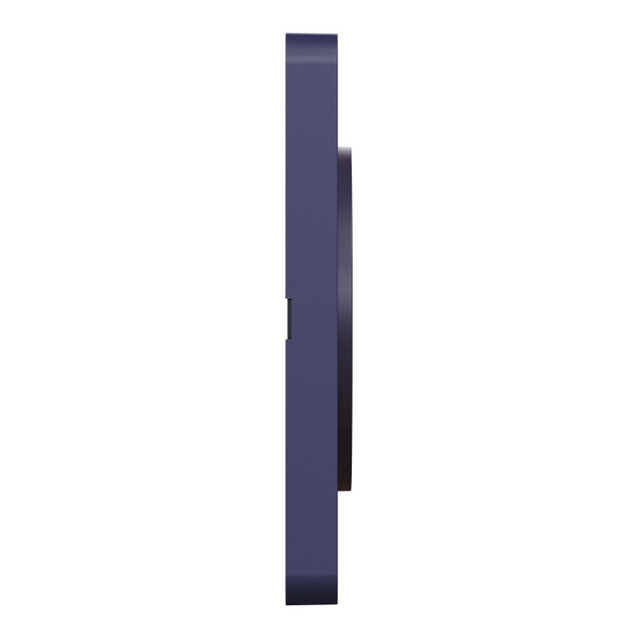 Plaque de finition 1 poste Kvadrat Odace Touch Schneider Electric - Clipsable - Ocre/Cobalt