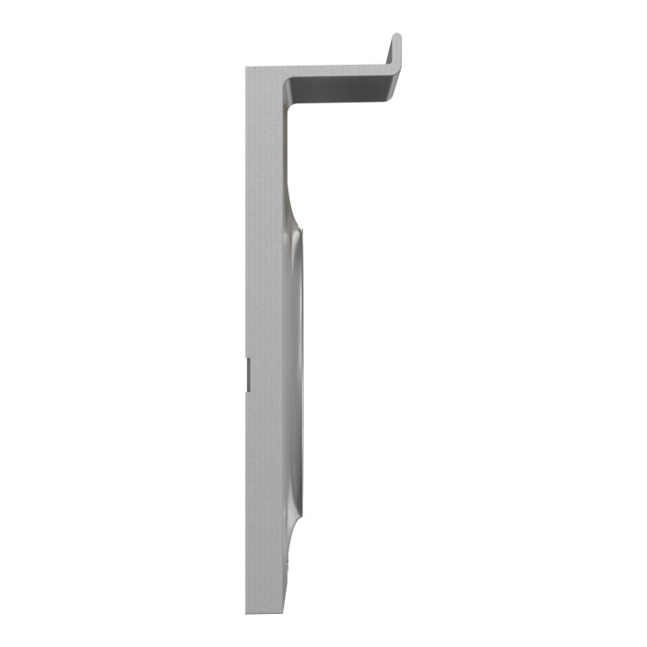Plaque support téléphone mobile Odace Styl Pratic Schneider Electric - 1 poste - Aluminium