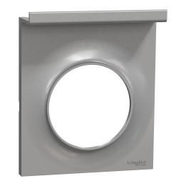 Plaque support téléphone mobile Odace Styl Pratic Schneider Electric - 1 poste - Aluminium