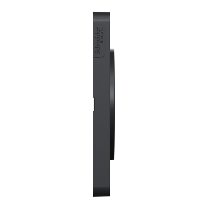 Plaque Odace Touch - Aluminium brillant fumé avec liseré anthracite - Double horizontale et verticale