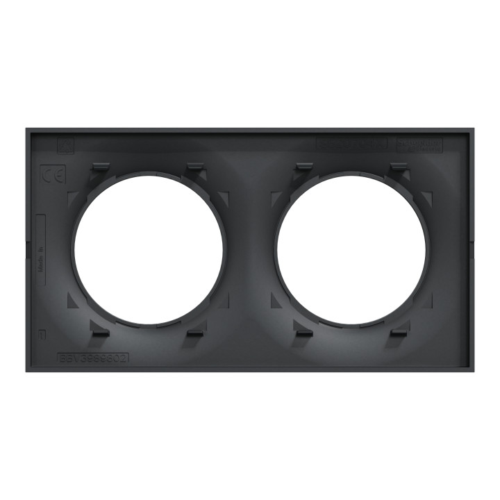 Plaque Odace Styl - Anthracite - Double