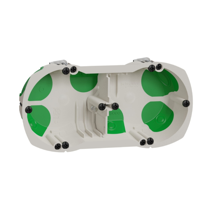 Boite d'encastrement étanche Multifix Air - 2 postes - Profondeur 40mm