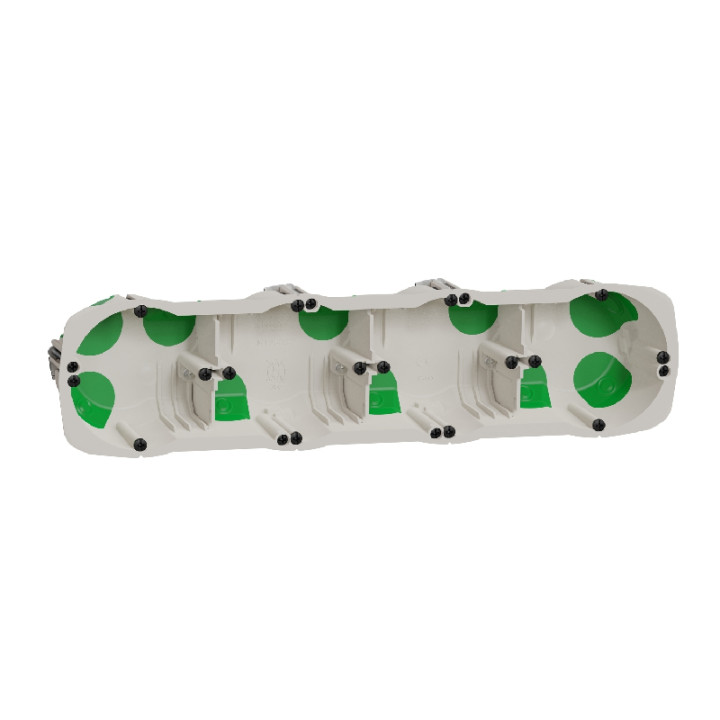 Boite d'encastrement étanche Multifix Air - 4 postes - Profondeur 47mm