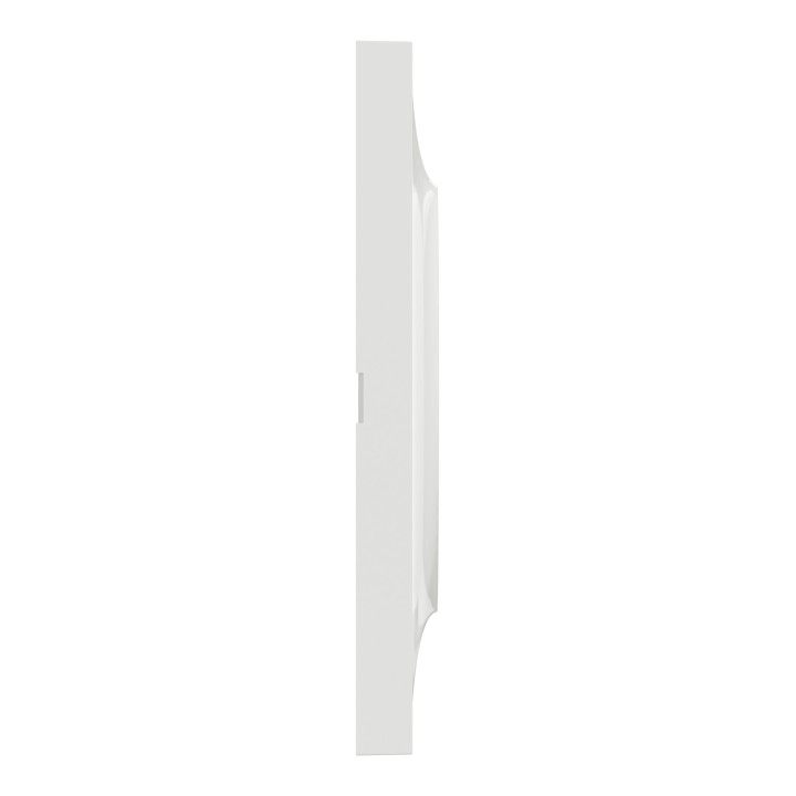 Plaque Odace Styl - Blanc brillant - Quadruple horizontale / verticale 71mm
