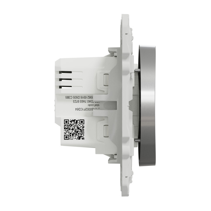 Commande pour volet roulant Odace Wiser Schneider - 4A - Zigbee - Alu
