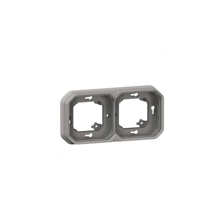 PLAQUE - ENCASTRE - PLEXO - 2 POSTES - HORIZONTAL/VERTICAL