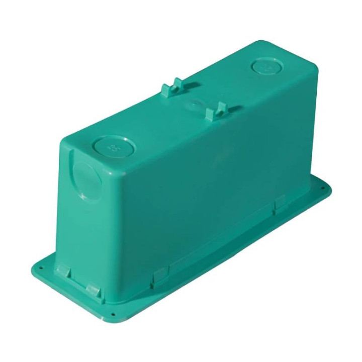 CAP491800 - Pot de descente de cloison Octopus CAPRI - A désoperculer - Tube Ø20/25mm - 830cm³ - Vert