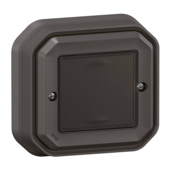 Commande ON OFF Self-e Plexo with Netatmo Legrand - Sans fil et sans pile - IP55 - Anthracite - Complet