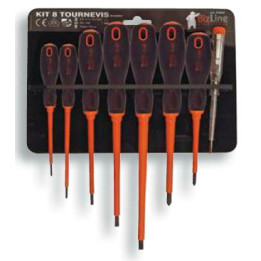 Kit de 7 tournevis isolés 1000V + testeur