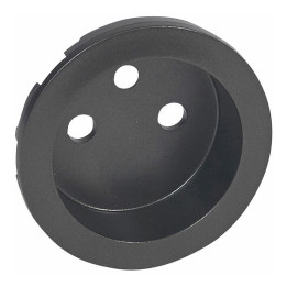 Enjoliveur Céliane - prise 2P+T standard - Graphite - non affleurant