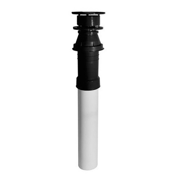 Terminal vertical ventouse Ø80-125 noir Atlantic