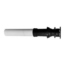Terminal horizontal ventouse Ø80-125 noir Atlantic
