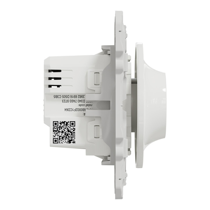 Variateur rotatif LED Odace Wiser Schneider - 2 fils - Zigbee - Blanc