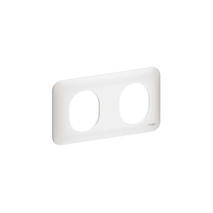 Plaque de finition Ovalis - 2 postes horizontaux