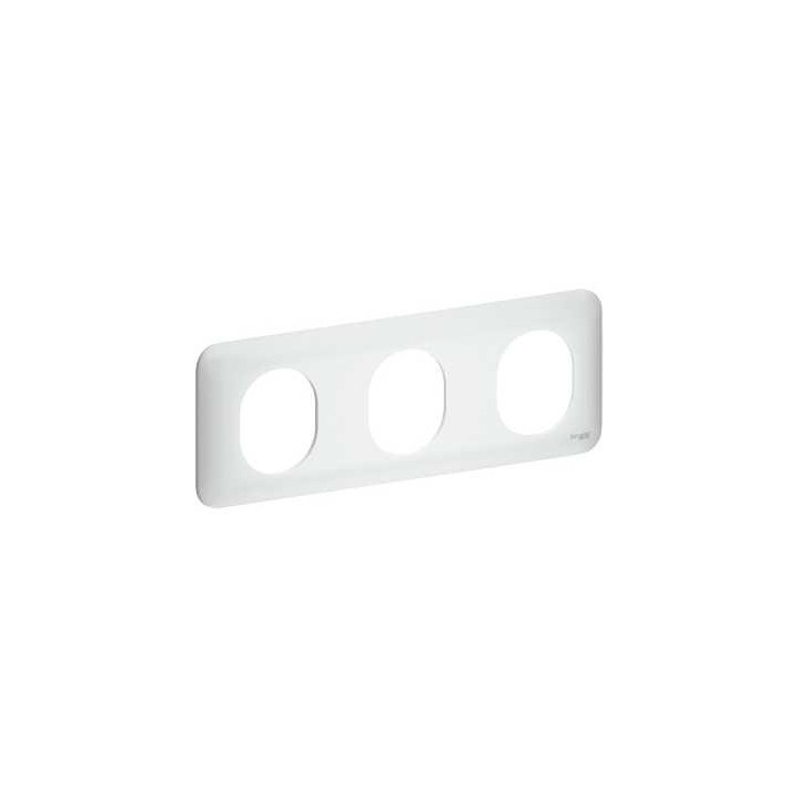 Plaque de finition Ovalis - 3 postes horizontaux